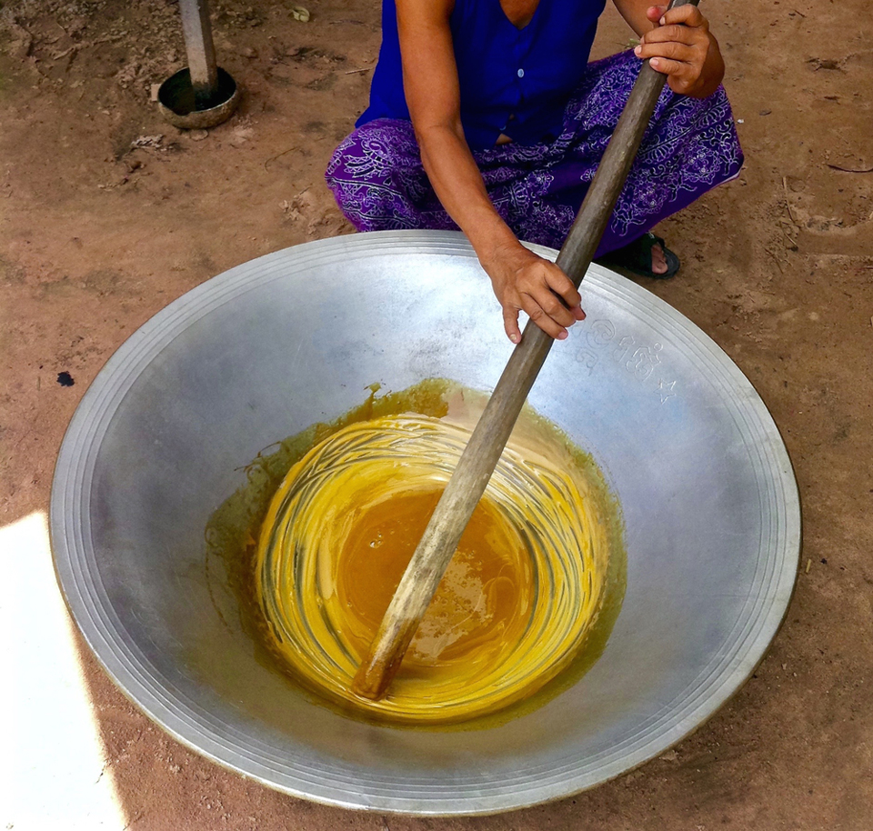Cicuit Cambodge : Le sucre de Palme, ingrédient indispensable à la cuisine khmère